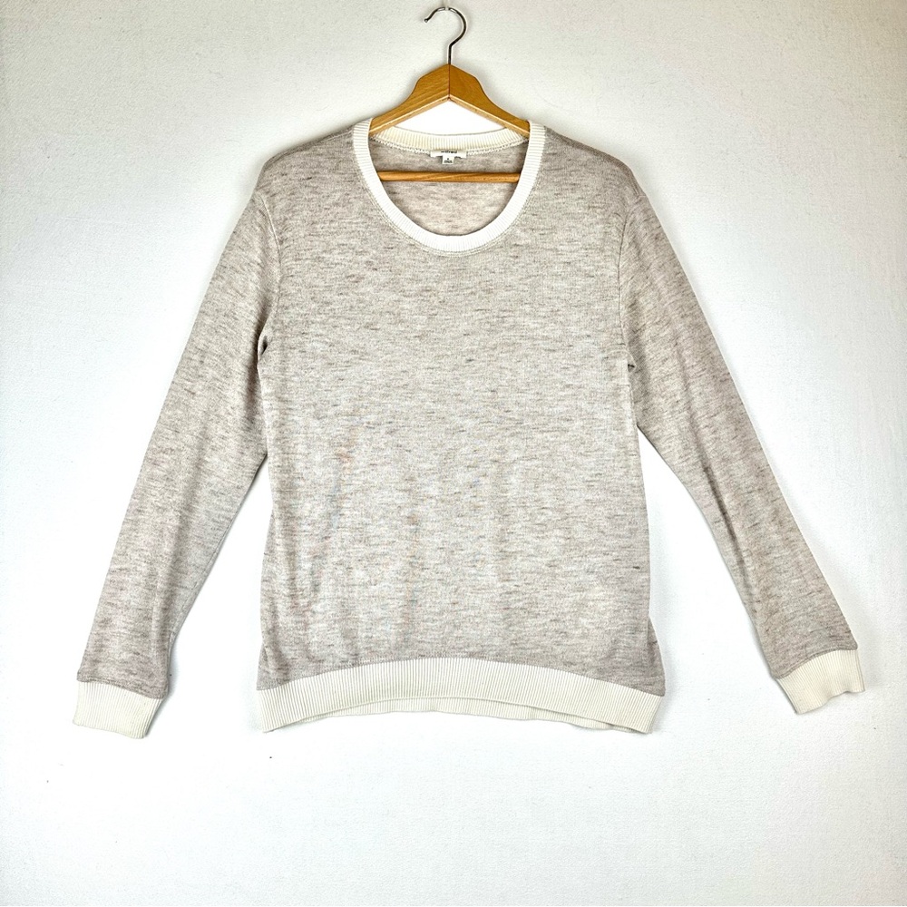 Wilfred Aritzia Lightweight Berri Heathered Crewneck Sweater